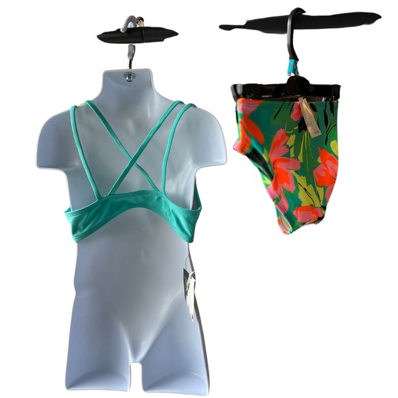 NWT Art Class girls 3 piece swim suit Multicolor Tropical - Picture 6 of 6